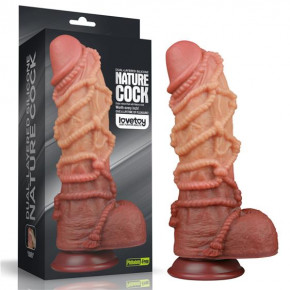 Lovetoy | Фалоімітатор - Dual-Layered Silicone Cock With Rope 10.5