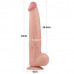 Lovetoy | Фалоімітатор - Sliding-Skin Dual Layer Dong 13.5