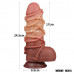 Lovetoy | Фалоімітатор - Dual-Layered Silicone Cock With Rope 9.5
