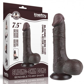 Lovetoy | Фалоімітатор - Sliding-Skin Dual Layer Dong 7.5