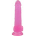 Lovetoy | Фалоімітатор з мошонкою - Jelly Studs Crystal Dildo Large 8