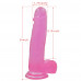 Lovetoy | Фалоімітатор з мошонкою - Jelly Studs Crystal Dildo Large 8