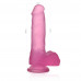 Lovetoy | Фалоімітатор з мошонкою - Jelly Studs Crystal Dildo Medium 7