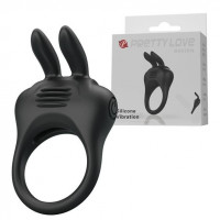 Baile | Ерекційне кільце - Pretty Love Davion Penis Ring Black. Цена 371 грн