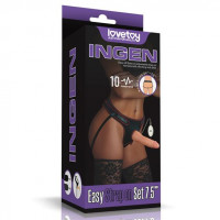 Страпон з вібрацією - Ingen Easy Strap-On Set 7.5