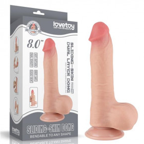Lovetoy | Фалоімітатор - Sliding-Skin Dual Layer Dong 8