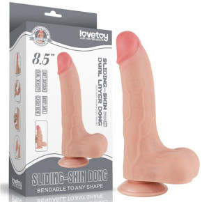 Lovetoy | Фалоімітатор - Sliding-Skin Dual Layer Dong 8.5