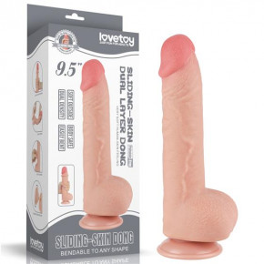 Lovetoy | Фалоімітатор - Sliding-Skin Dual Layer Dong 9.5
