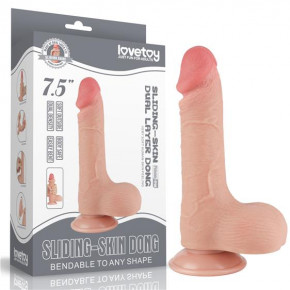 Lovetoy | Фалоімітатор - Sliding-Skin Dual Layer Dong 7.5