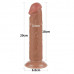Lovetoy | Фалоімітатор LoveToy Sliding-Skin Dual Layer Dong 8" Brown — новий рівень насолоди. Ціна 782 грн. Фото: 1