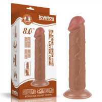 Фалоімітатор Sliding-Skin Dual Layer Dong 8" Brown