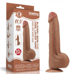 Lovetoy | Фалоімітатор - Sliding-Skin Dual Layer Dong 11.5
