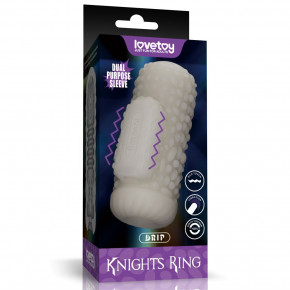 Lovetoy | Мастурбатор - Knights Ring Vibrating Dual Purpose Sleeve-Drip. Цена: 1 028 грн