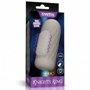 Lovetoy | Мастурбатор - Knights Ring Vibrating Dual Purpose Sleeve-Spiral. Цена: 1 028 грн