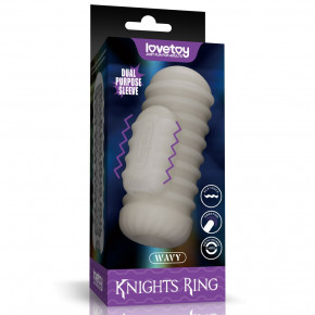 Lovetoy | Мастурбатор - Knights Ring Vibrating Dual Purpose Sleeve-Wavy. Цена: 1 028 грн