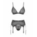 Obsessive | Комплект білизни - Obsessive Shibu Set Black S/M. Ціна 2575 грн. Фото: 1