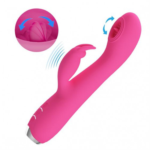 Baile | Вібратор - Pretty Love Rachel Licking Vibrator Magenta. Ціна 1482 грн Baile | Вібратор - Pretty Love Rachel Licking Vibrator Magenta. Ціна 1482 грн