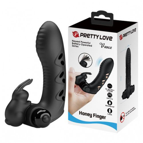 Baile | Насадка на палець - Pretty Love Vance Honey Finger Vibrator Black. Ціна 932 грн Baile | Насадка на палець - Pretty Love Vance Honey Finger Vibrator Black. Ціна 932 грн