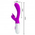 Baile | Вібратор - Pretty Love Moth Clitoris Vibrator Purple. Цена 1 128 грн. Фото: 1