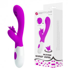 Baile | Вібратор - Pretty Love Moth Clitoris Vibrator Purple. Цена: 789 грн