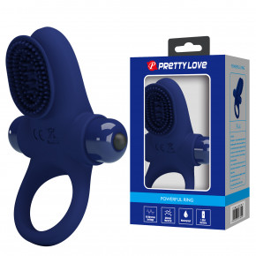 Baile | Ерекційне кільце - Pretty Love Powerful Ring Vibro Stimulator II Blue. Цена: 934 грн