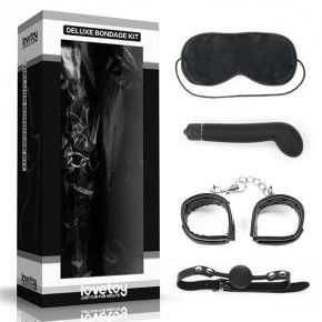 Набір БДСМ - Deluxe Bondage Kit (маска, вібратор, наручники, кляп) Набір БДСМ - Deluxe Bondage Kit (маска, вібратор, наручники, кляп)