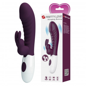 Baile | Вібратор - Pretty Love Naughty Bunny Vibrator Dark Purple. Цена: 742 грн