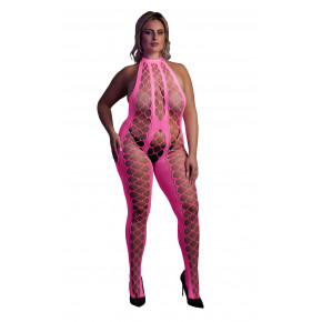 SHOTS | Бодістокінг - Ouch! Bodystocking With Halterneck Pink, XL/4XL. Цена: 897 грн
