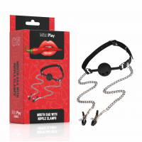 Erospace | Набір БДСМ - Erospace Wild Play Mouth Gag With Nipple Clamps C15. Ціна 611 грн