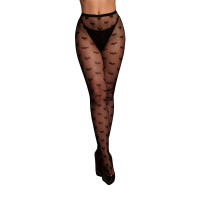 SHOTS | Колготки - Le Desir Heart Patterned Tights Black XS/XL. Ціна 441 грн
