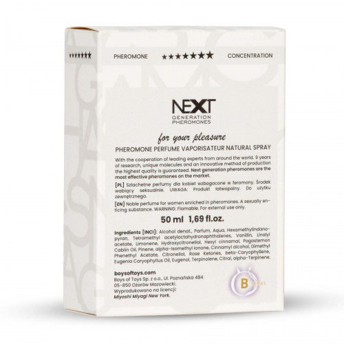 BOYS of TOYS | Жіночі парфуми з феромонами - Miyoshi Miyagi Next, 50 мл. Ціна 2534 грн. Фото: 7