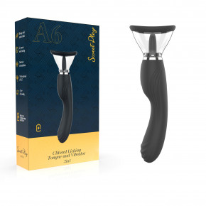 Erospace | Вібратор - Erospace Sweet Play Clitoral Licking Tongue And Vibrator 2in1 A6. Ціна: 2536 грн