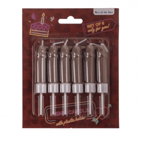 OOTB | Свічки у вигляді пеніса Penis Candles Brown, 6  шт.. Ціна: 225 грн