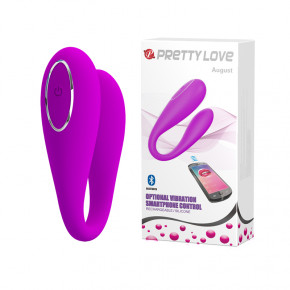 Baile | Вібратор - Pretty Love August Stimulator Purple (App). Цена: 3 080 грн