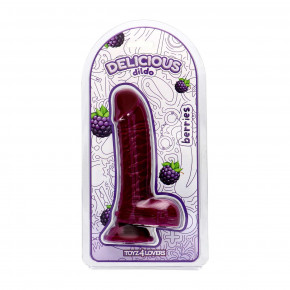 MSX Distribution | Фалоімітатор з ароматом ожини - Toyz4lovers Delicious Dildo Berries, 18 см. Ціна: 884 грн