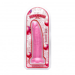 MSX Distribution | Фалоімітатор з ароматом жуйки - Toyz4lovers Delicious Dildo Bubble Gum, 19,5 см. Ціна: 992 грн