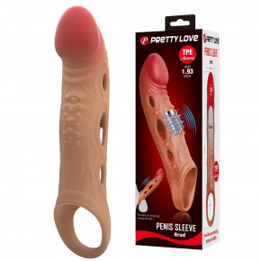 Насадка на член - Pretty Love Brad Penis Sleeve Latin