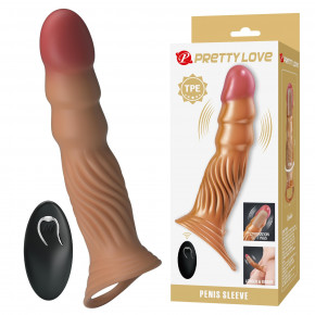 Насадка на член - Pretty Love Vibrating Penis Sleeve Extender