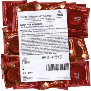 Amor | Презервативи - Amor Hot Moments, 100 шт. (08.2026). Ціна: 1330 грн