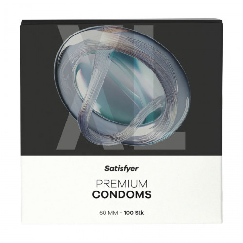 Satisfyer | Презервативи - Satisfyer Premium Condoms 60 мм (XL), 100 шт.. Ціна 1645 грн Satisfyer | Презервативи - Satisfyer Premium Condoms 60 мм (XL), 100 шт.. Ціна 1645 грн