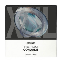 Satisfyer | Презервативи - Satisfyer Premium Condoms 64 мм (XXL), 100 шт.. Цена 1 371 грн