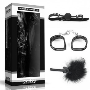 Lovetoy | Набір БДСМ - Deluxe Bondage Kit (кляп, наручники, пір'їнка). Цена: 1 312 грн
