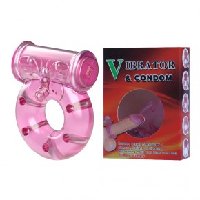 Baile | Ерекційне кільце - Vibro Ring - Pink. Цена: 140 грн