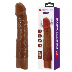 Baile | Реалістичний вібратор - Pretty Love Leander Realistic Vibrating Dildo Brown. Цена: 812 грн