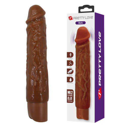 Baile | Реалістичний вібратор - Pretty Love Osric Realistic Vibrating Dildo Brown. Цена 812 грн Baile | Реалістичний вібратор - Pretty Love Osric Realistic Vibrating Dildo Brown. Цена 812 грн