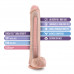 Blush Novelties | Фалоімітатор Blush Novelties Au Naturel Daddy Sensa Feel Dual Density Dildo Vanilla 14" (35 см). Ціна 3575 грн. Фото: 7
