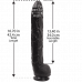 Doc Johnson | Фаллоимитатор Doc Johnson Dick Rambone Cock Black 17" (42.4 см). Цена 3 042 грн. Фото: 3