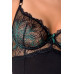 Passion | Корсет із пажами Passion Exclusive FLORIS CORSET Black size S/M, трусики. Ціна 2379 грн. Фото: 2
