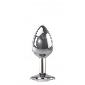 Adam & Eve | Анальна пробка з каменем A & E CLEAR Gem ANAL PLUG MEDIUM. Ціна: 910 грн