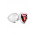 Adam & Eve | Анальна пробка скляна ADAM ET EVE RED HEART Gem GLASS PLUG LARGE. Ціна 2500 грн. Фото: 7